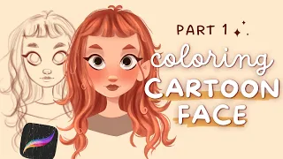 🎨 how to color a cartoon character in procreate: part 1 👩