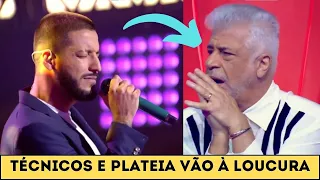 😮Romantismo no The Voice - Juceir Jr. canta IMBRANATO sucesso de Tiziano Ferro e técnicos ADMIRADOS