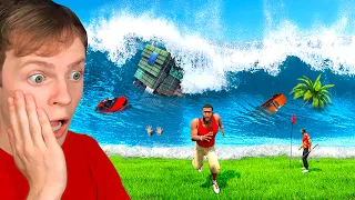 The BIGGEST TSUNAMI in GTA 5! (100,000ft)