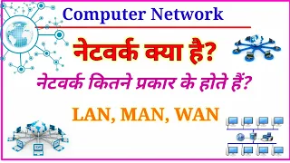 नेटवर्क क्या है? | नेटवर्क कितने प्रकार का होता है? | What is network? LAN, MAN, WAN