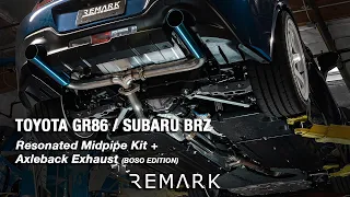 REMARK Toyota GR86 / Subaru BRZ (2022+) Midpipe Kit + Axleback Exhaust