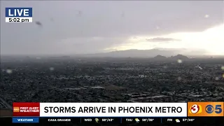 LIVE: Rain storms roll into Arizona