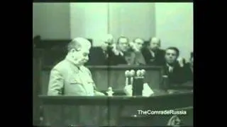 Кинохроники: Речь Сталина на XIX съезде КПСС [1952]