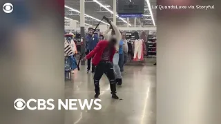 Veteran knocks over knife-wielding man at Walmart