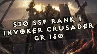 🍀Diablo 3 │ S30 SSF EU Rank 1 │ Invoker Crusader │ GR 150 [7:53]