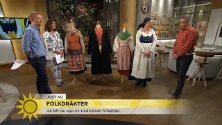 De traditionella folkdräkterna blir allt mer trendiga på högtiderna - Nyhetsmorgon (TV4)