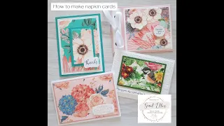 How to make napkin Cards