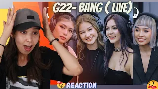 FIRST TIME REACTING TO  G22 "Bang" LIVE (Wish 107.5 Bus) | REACTION