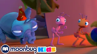 Party Poopers! | Antiks | Learn ABC 123 | Fun Cartoons | Moonbug Kids