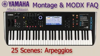 Yamaha Montage MODX FAQ 25 Scenes: Arpeggios
