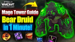 Defeat Guardian Druid Mage Tower In 1 Minute Easy! ✅ Guide - Patch 10.2.6 [WoW Dragonflight]