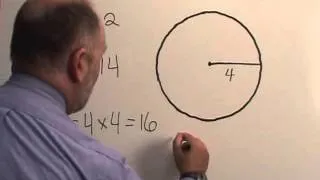 How to calculate the area of a circle