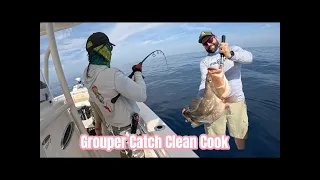 Gulf of Mexico Grouper fishing.  Epic day with lots of fish and broken rods #fishing  #fishingvideo