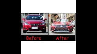 Lexus 2006-2012 IS250 300 upgrade to LC Style front bumper and grill without tuning head lights