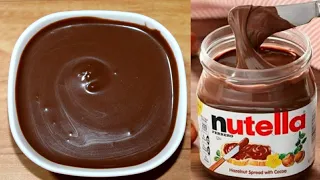 HOMEMADE NUTELLA RECIPE|NUTELLA RECIPE WITHOUT HAZELNUTS|HOW TO MAKE NUTELLA