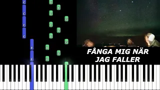 Fånga mig när jag faller - Victor Leksell | Piano Tutorial