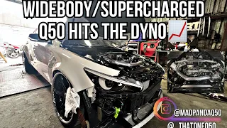 WIDEBODY/SUPERCHARGED Q50 HITS THE DYNO ‼️