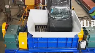 Extreme Powerful Metal Shredder vs Car | Amazing Continous Shredding Process