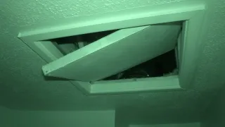 WTF GHOST CAUGHT ON CAMERA IN MY ATTIC