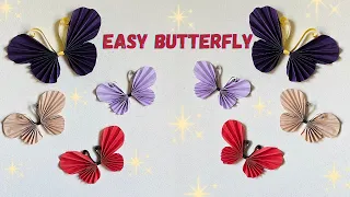 How to make a Butterfly out of paper | Easy Origami Butterfly | Home Decor