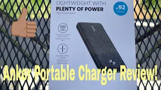 Anker PowerCore Metro Essential 20000 Portable Charger Review.Battery Charging & Airplane Safe