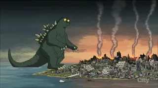 Godzilla Attacks Haiti | Family Guy