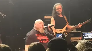 Paul Di Anno talking about moving to Thessaloniki (Live Athens 14/12/22)