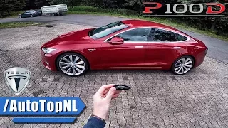 Tesla Model S P100D REVIEW POV AUTOBAHN Test Drive by AutoTopNL