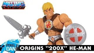 200X HE-MAN MOTU Origins Action Figure Review | Masters of the Universe Origins