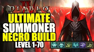 Diablo 4 Necromancer Leveling Build for Season 4 - BEST Minion Summoner Necro Build