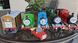 All My Thomas & Friends Model Trains On A Racing Layout