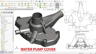 SolidWorks Advanced Tutorial Exercise 211-WATER PUMP COVER