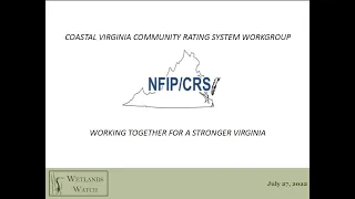 Coastal VA CRS Workgroup July 2022