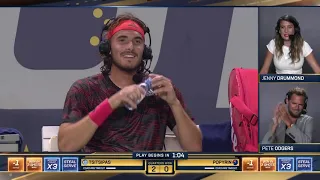 UTS: Stefanos Tsitsipas sings One Republic song "Apologize"