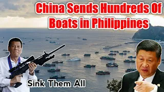 Philippines sound alarm bells as China sends hundreds of boats in. | South China sea