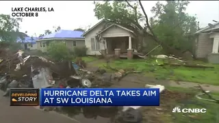 Hurricane Delta set to land in Louisiana, where a tornado just passed through