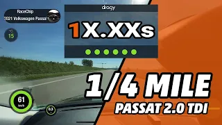 Drag Race VW Passat 2.0TDI 150HP Stock vs. RaceChip