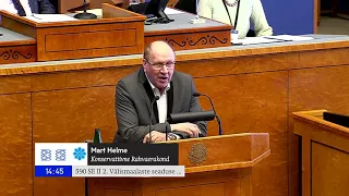 Mart Helme: Me oleme siin sellepärast, et me oleme saanud mandaadi kaitsta ja esindada eesti rahvast