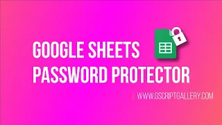 How to Password Protect Google Sheet | Lock your Google Sheet.