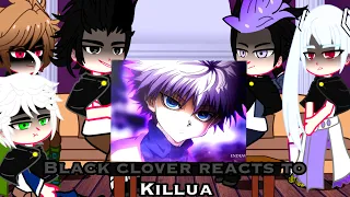 Black Clover reacts to Killua ||Hunter X Hunter|| ||1/?||