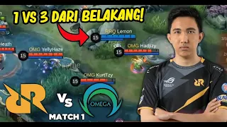 EPIC COMEBACK DARI SANG RAJA! SALAH SATU MATCH TERGILA DI M2 INI BOSS! - MATCH 1 RRQ VS OMEGA