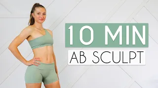 10 MIN ABS + HIIT Workout - Toned Tummy, No Equipment