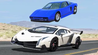 High Speed Traffic Car Crashes #107 - BeamNG Drive | CrashBoomPunk