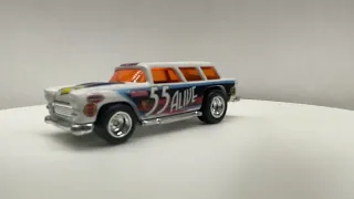 Custom Hot Wheels 1955 Chevy Nomad Wagon Custom Painted 55 Alive Livery