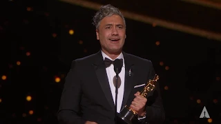 Taika Waititi Wins Best Adapted Screenplay for "Jojo Rabbit" | 92nd Oscars (2020)