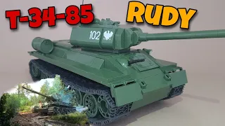 🌟MÓJ NAJSTARSZY CZOŁG🌟 - T-34-85 RUDY 102 (Cobi 2476) - RECENZJA