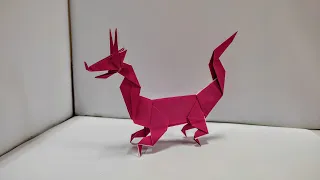 Origami Easy Eastern Dragon - How To Fold Easy Eastern Dragon - Origami Tutorial