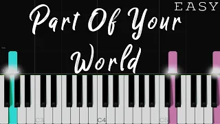 Part Of Your World - The Little Mermaid | EASY Piano Tutorial