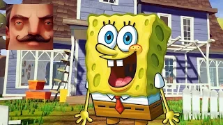 HELLO NEIGHBOR SPONGEBOB - My New Neighbor SpongeBob FULL HISTORY Gameplay Walkthrough