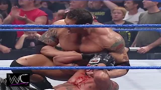 WWE The Great Khali crushes Rey Mysterio's Skull   SMACKDOWN